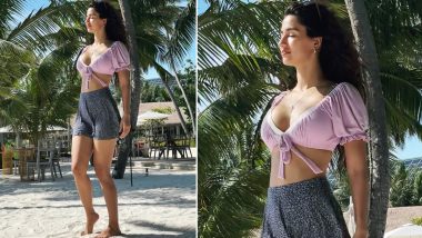 Disha Patani Is Too Hot to Handle in Cleavage Showing Crop Top Paired With Shorts (View Pic)